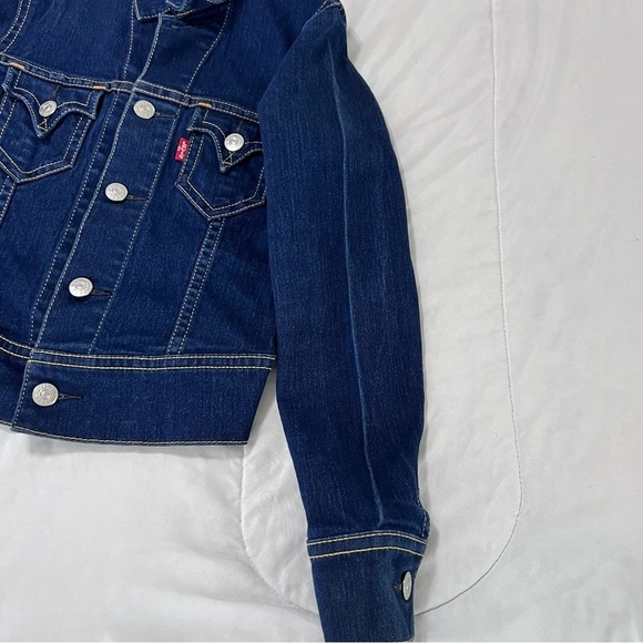 Levi’s Jean Jacket Women Small Type 1 Iconic Denim Reproduction Western - Picture 7 of 8